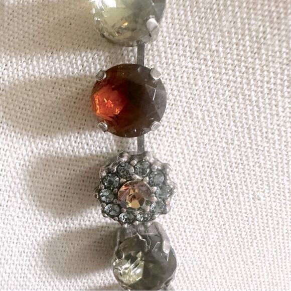 Mariana Necklace Round faceted Stone Statement Classic Elegant Jewelry - Picture 12 of 14